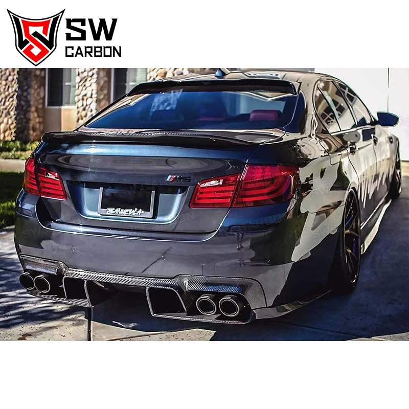 Carbon Fiber PSM Style Rear Diffuser for BMW M5 F10 F18 Rear Bumper Lip Under Spoiler Splitter Performance Kit