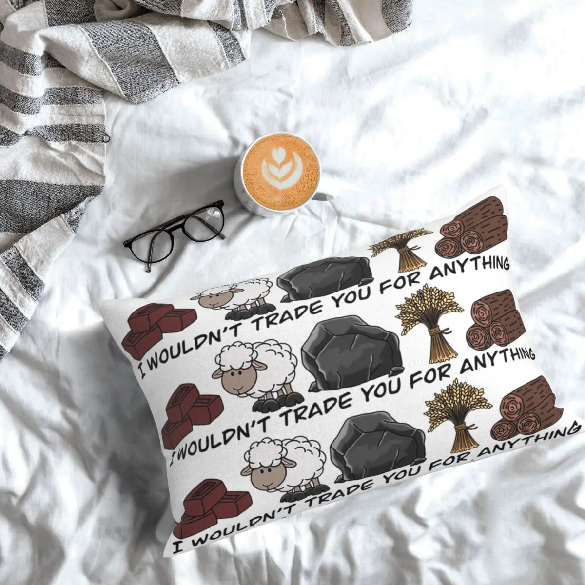 I Wouldn't Trade You For Anything - Catan Rectangle Pillowcase Cushion Cover Decor Bedroom Bed Home Comfort Throw Pillow