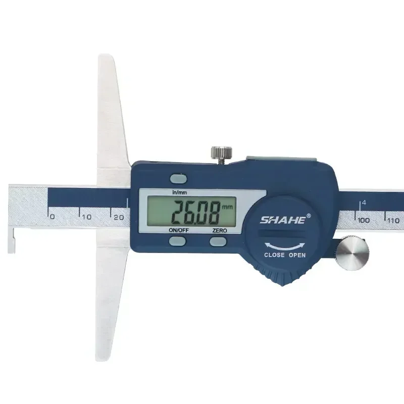 SHAHE  Electronic Digital Depth Caliper0.01 mm 150/200/300 mm Digital Single Hook Depth Gauge Stainless Steel Depth Caliper