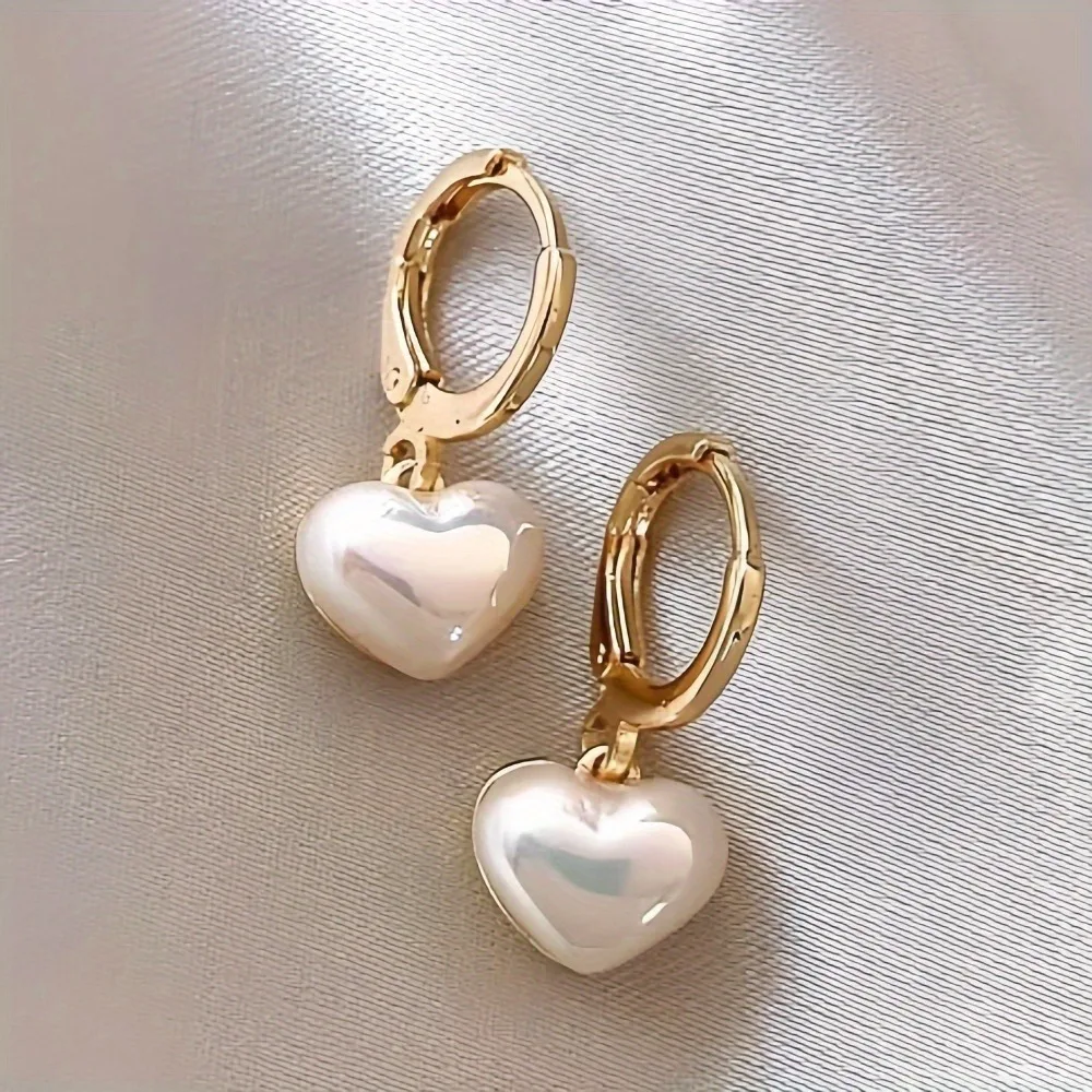 2pcs Elegant Earrings for Women DIY Design Geometric Heart Earrings Engagement Wedding Earrings Daily Party Jewelry