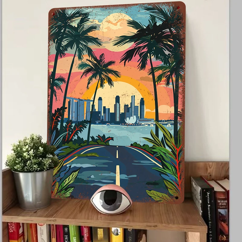 Tropical Sunset Singapore Skyl - огляд і ціна Art Craft Definition