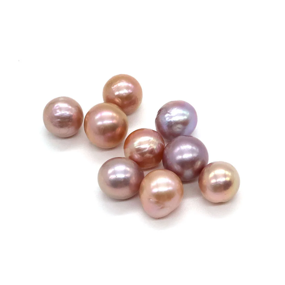 Natural Freshwater Pearl Fine Jewelry Non-porous Edison Colorful Pearl Ladies DIY Bracelet Necklace Pendant Jewelry Accessories