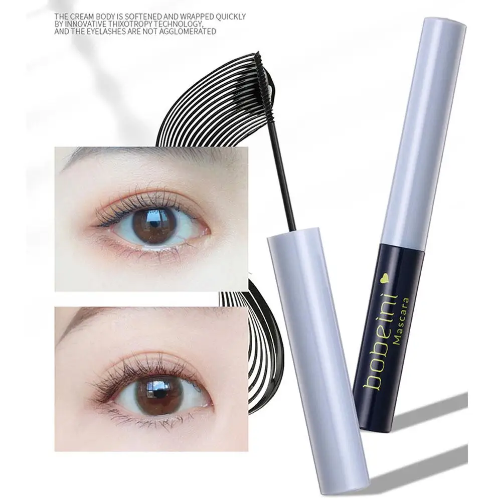 Feine Bürsten kopf Mascara wasserdichte natürliche stereo skopische Form Curl Eye Base kleine Bürste Mascara lange dicke Curling Mascara