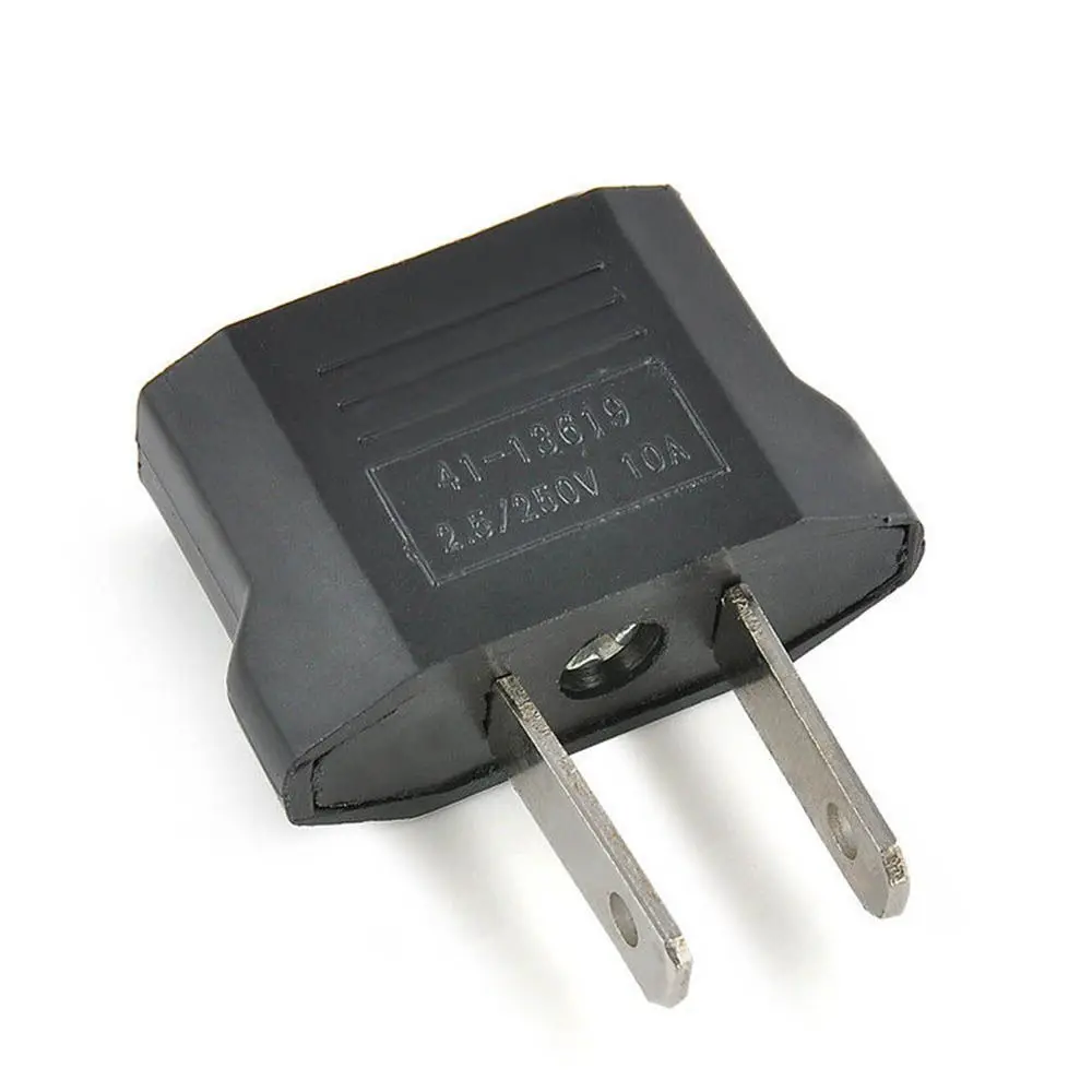 2 دبوس السفر الأوروبي الاتحاد الأوروبي إلى الولايات المتحدة قابس مهايئ جاك محول شاحن