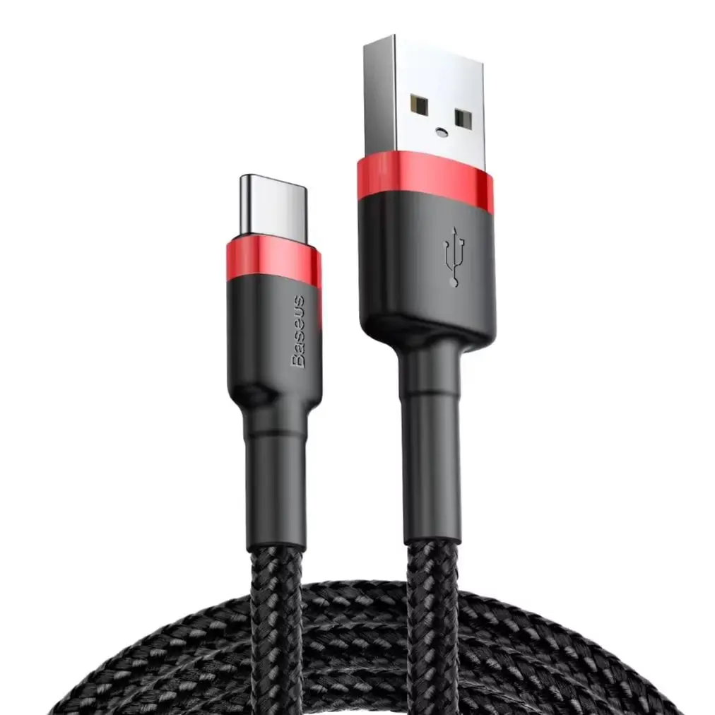Cabo USB Tipo C Baseus para Huawei Honor Xiaomi Samsung Super Charge Cabo de Dados Carregador USB C Carregamento Rápido