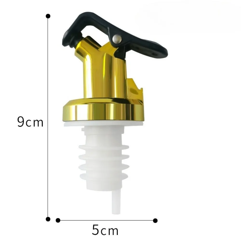 2PCS Golden Olive Oil Spray Oil Vinegar Bottle Stopper Leak Proof Plastic Wine Vinegar Kitchen Tools