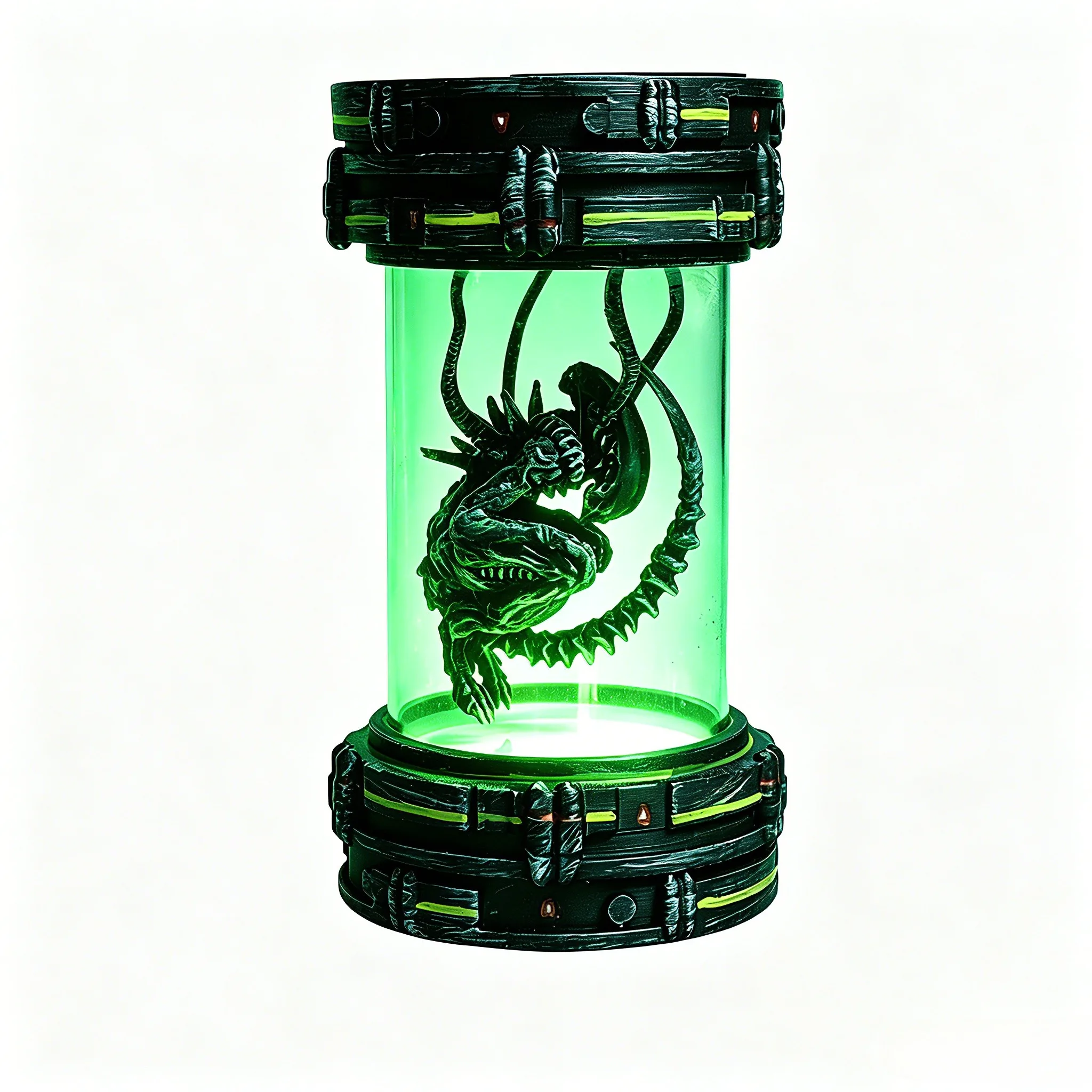 Special Shaped Alien Light with Remote Control RGB Dimming Resin Craft Collection Souvenir Halloween Decoration Gift