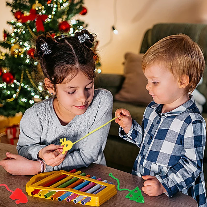 ألعاب صغيرة لزجة لشجرة الكريسماس للأطفال ، ألعاب الأيائل والغزلان ، حقيبة هدايا ، هدية ، حشو بيناتا ، مفضلة الحفلات ، المرح ، 5 ، 10 ، 20 way