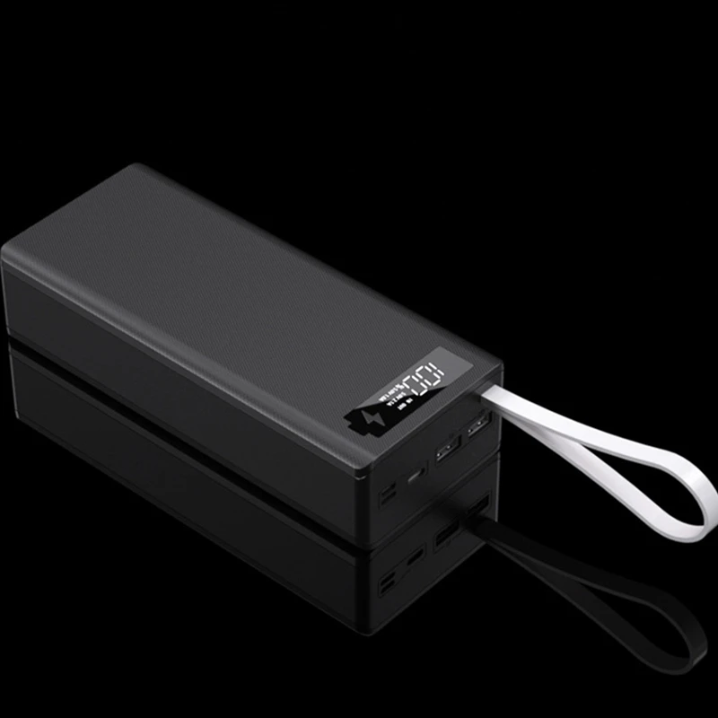 Boîtier de charge de batterie sans poignées, écran LCD amovible, coque de batterie externe, 16x18650