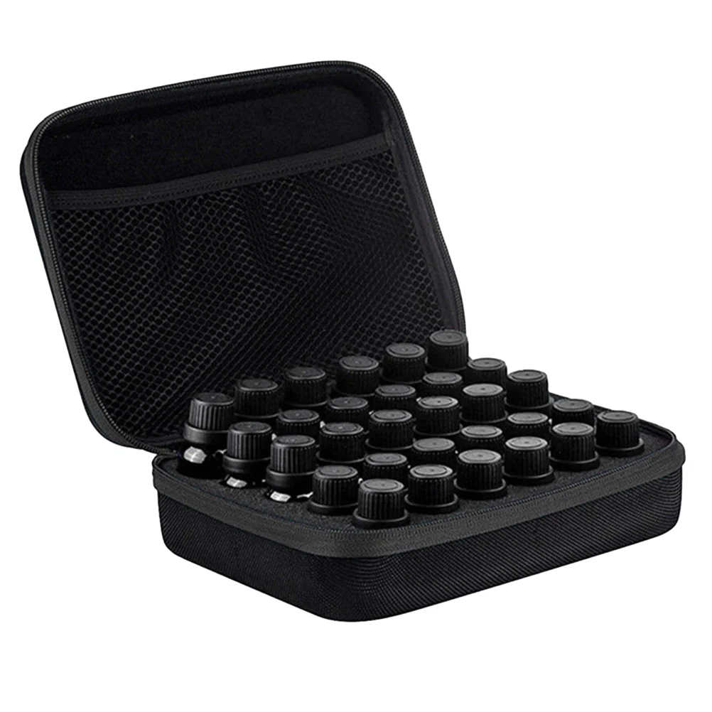 

30 Bottle Essential Oils Storage Case Portable Essential Oil Travel Box Holder Organizer (Black) essential oil storage box