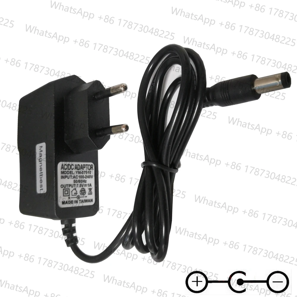 Adaptador de fuente de alimentación de 7,5 V 1A para teclado de Piano eléctrico Casio MT-55 MT-68 AD-1 cargador de CA CC de 7,5 V 400mA