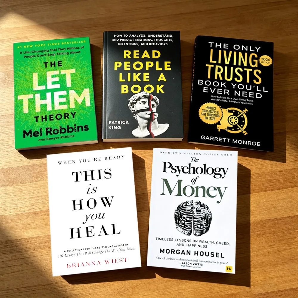 Hot Selling-The Let Them Theory, Read People Like a Book,  This Is How You Heal,The Psychology of Money