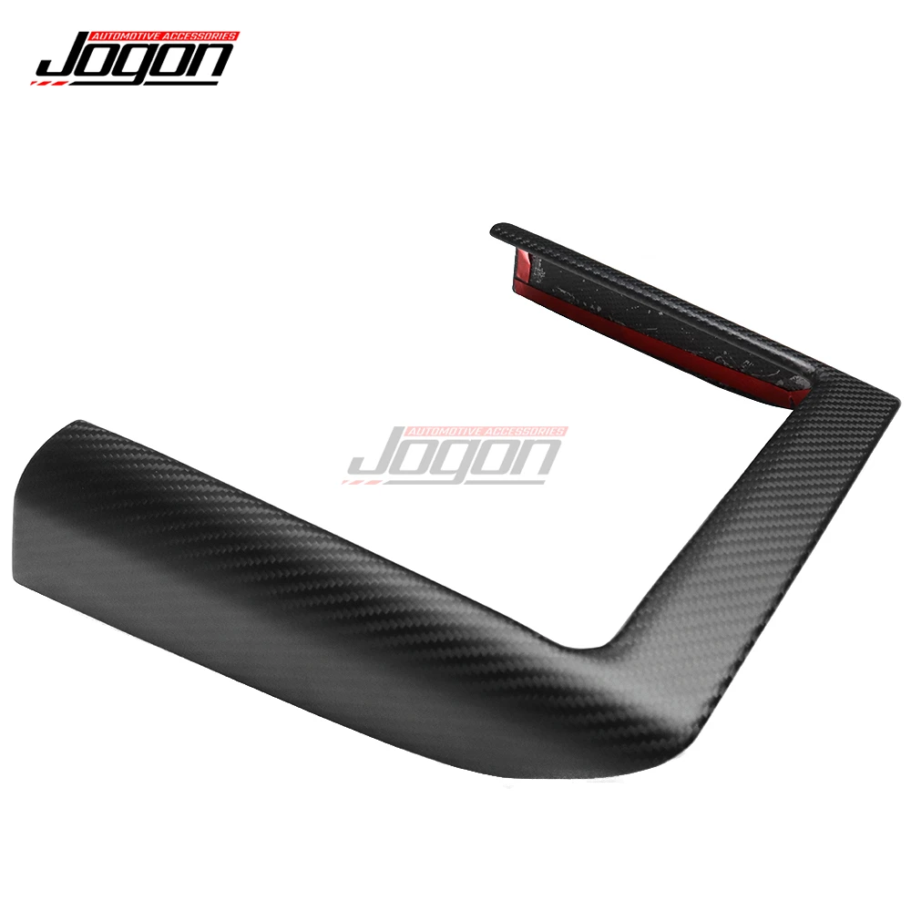 Mate Carbon Car Central Wireless Charger Armrest Box Side Panel Sticker Phone Charging Pad Cover Trim For Tesla Model 3 2024