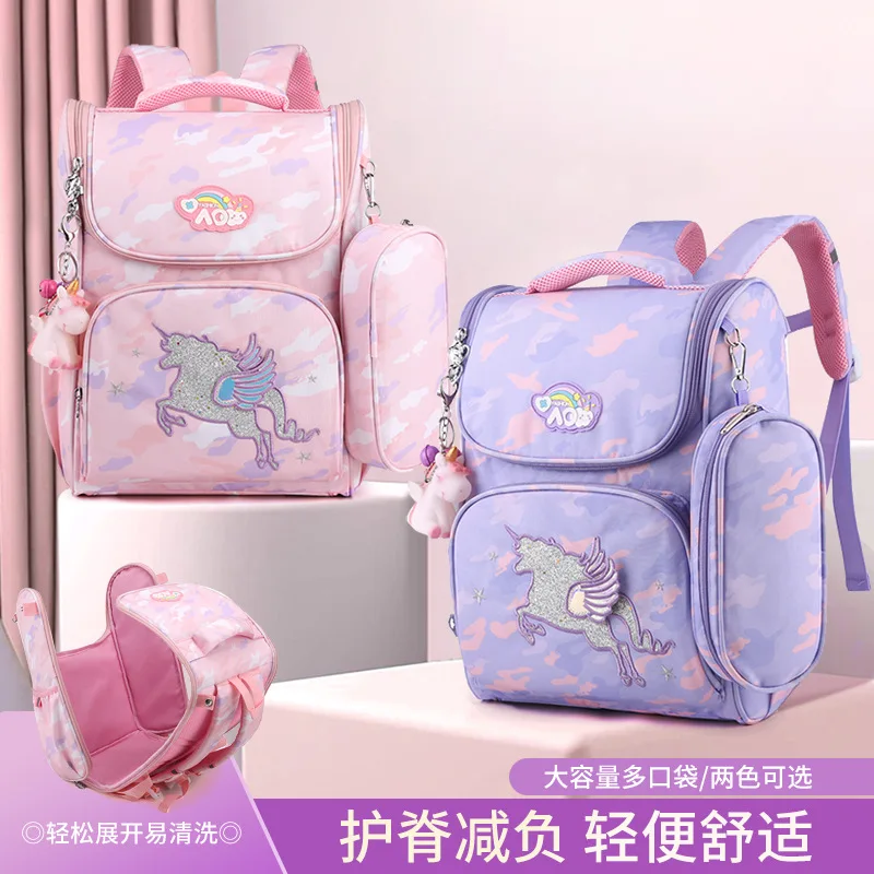 Cute Girls School Bags Children Primary School Backpack kids Book Bag Princess Schoolbag Waterproof Student Backpack