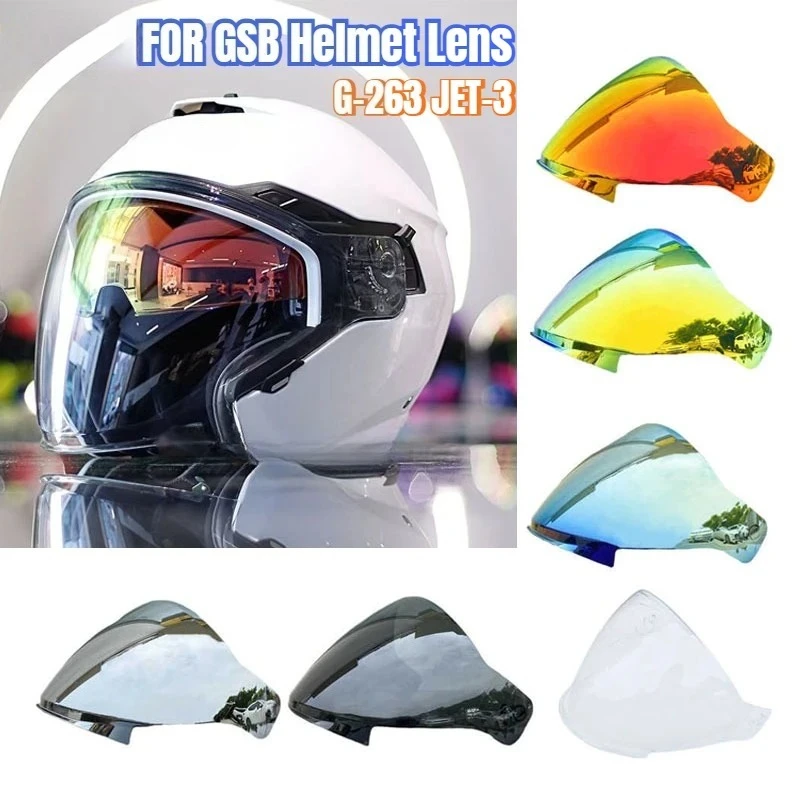 

for GSB helmet lenses G-263 JET-3 UV-protective and scratch-resistant helmet face shield motorcycle accessories viseira capcete