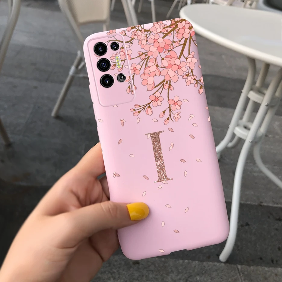 For Tecno Pova 2 Case LE7 LE7n Cute Crown Letters Back Cover Soft Silicone Phone Case For Tecno Pova 2 Pova2 Coque Bumper Fundas