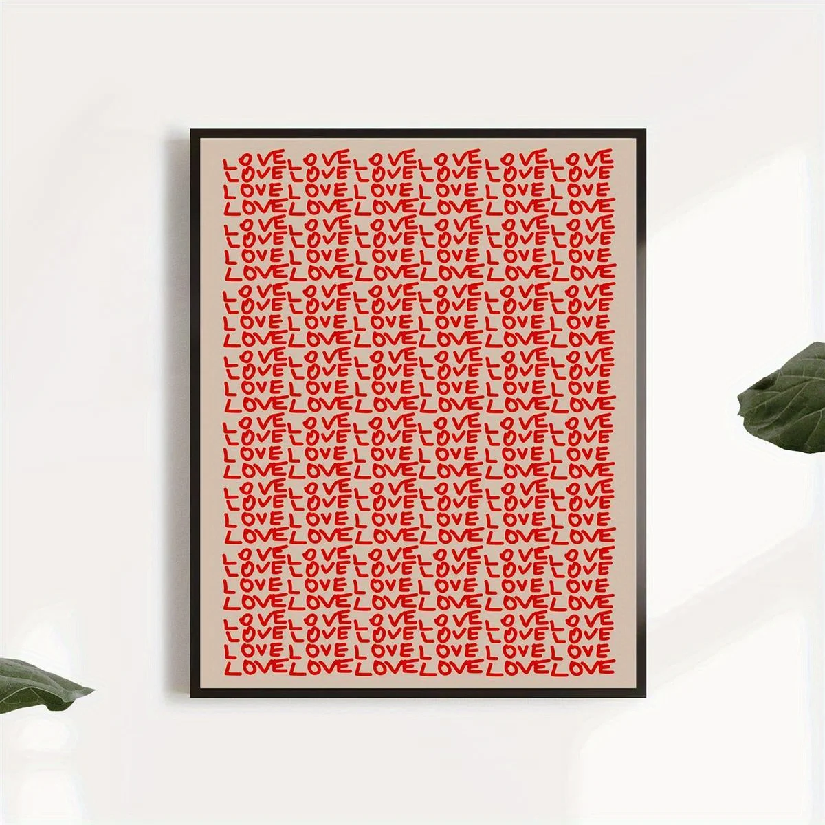 Red Love Letters Psychedelic Art Canvas Printing Extremely Cheap Wall Art Posters for Modern Living Room Bedrooms and Home Decor