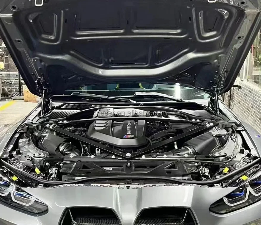 Carbon Fiber Rear Engine Interior With Engine Cover Engine Bay Kits Firewall Panel For M3 M4 G80 G82 Send to cover