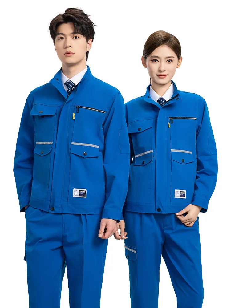 2024Multi pockets Work Clothing set for men women factory workshop mechanics working Uniforms welding suit worker Coveralls 5XL