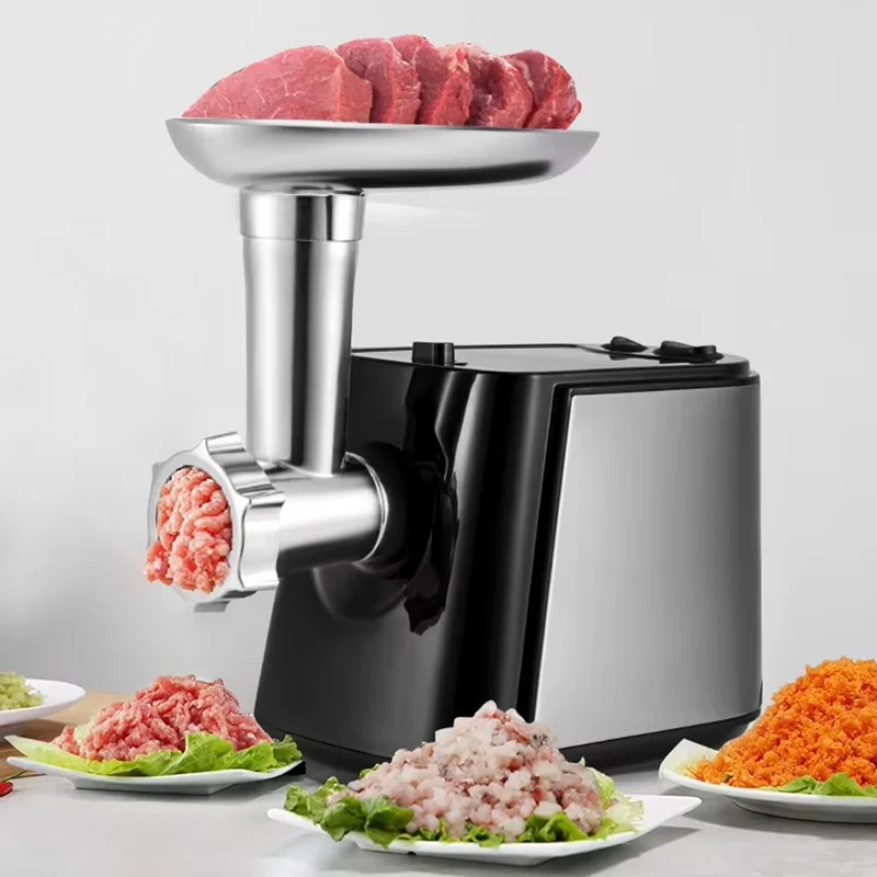 

Electric Meat Grinder and Food Grinder Stainless Steel Heavy Duty Sausage Stuffer, Large Capacity for Beef and Dumpling Stuffing