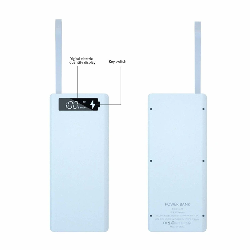 Odpinany DIY 16x1865 0 obudowa na akumulator powerbank USB powłoki ładowarka