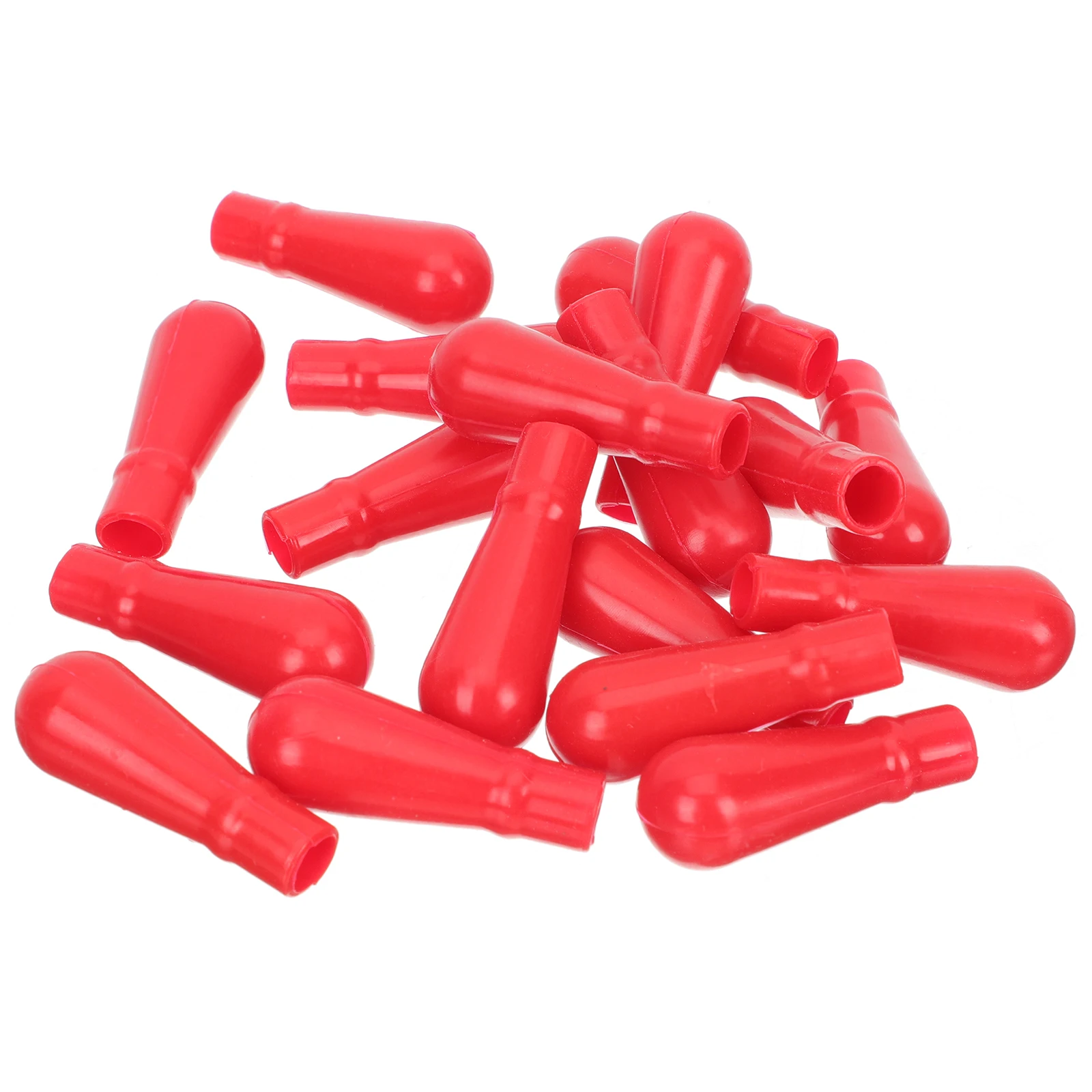 

50pcs Glass Caps Pipette Silicone Bulb Tips Wear Pipette Dropper Caps Resistant Laboratory Bottle Accessories