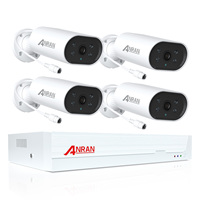 ANRAN 5MP PoE Security Camera System IR Night Vision Human Detection IP66 Waterproof Kit Power Over Ethernet Surviellance Set