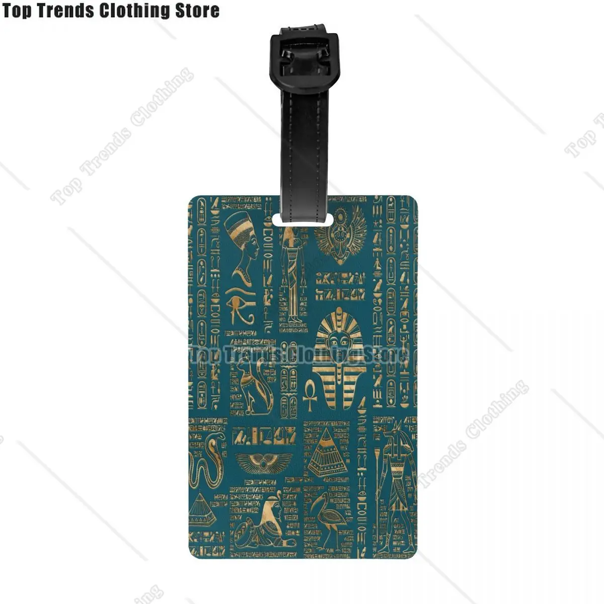 Egyptian Hieroglyphs And Deities Luggage Tags for Suitcases  Ancient Egypt Pharaoh Baggage Tags Privacy Cover Name ID Card