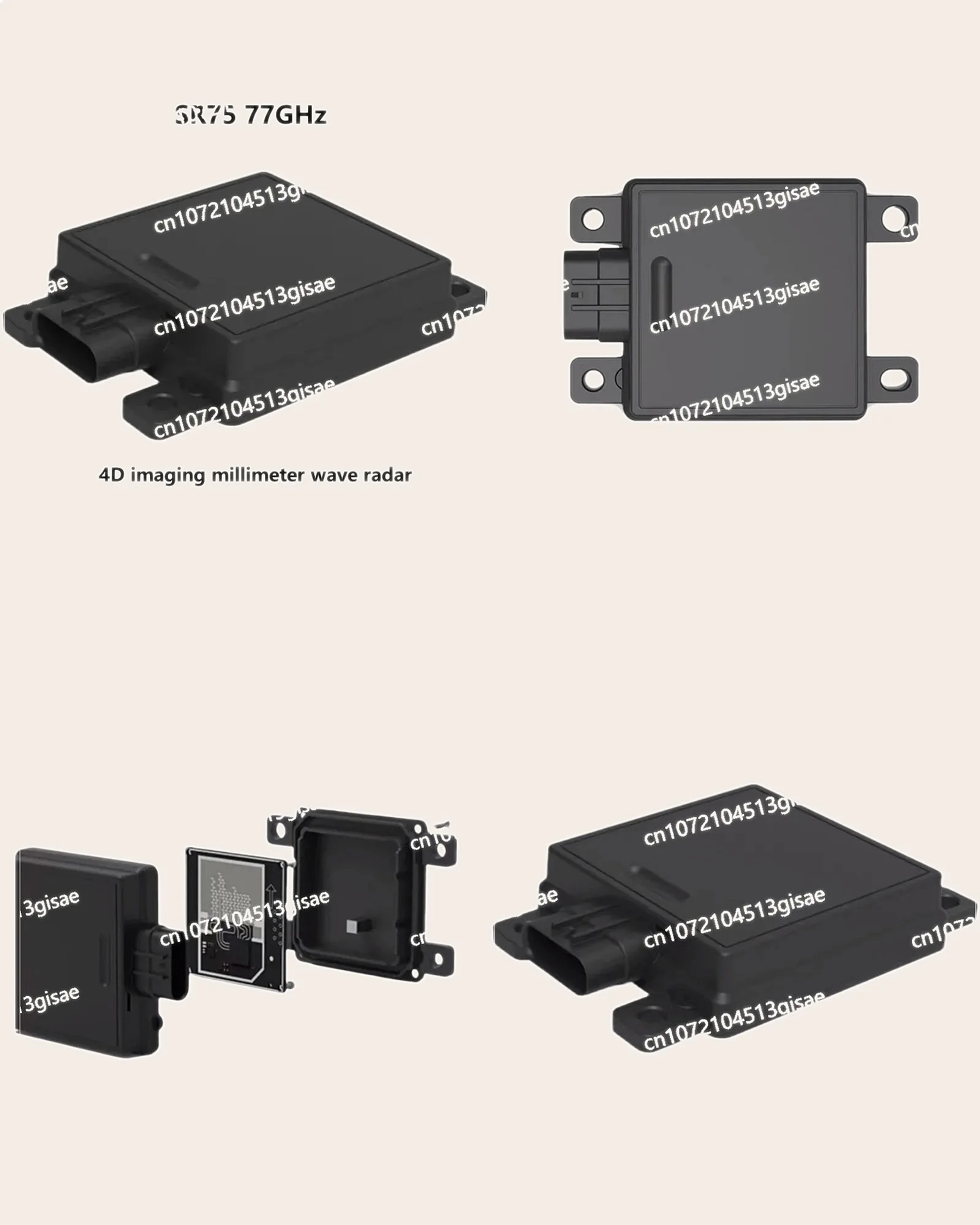 4D Imaging Millimeter Wave Radar Sensor 40m Ranging 120° FOV Robot Collision Avoidance for Engineering Vehicle