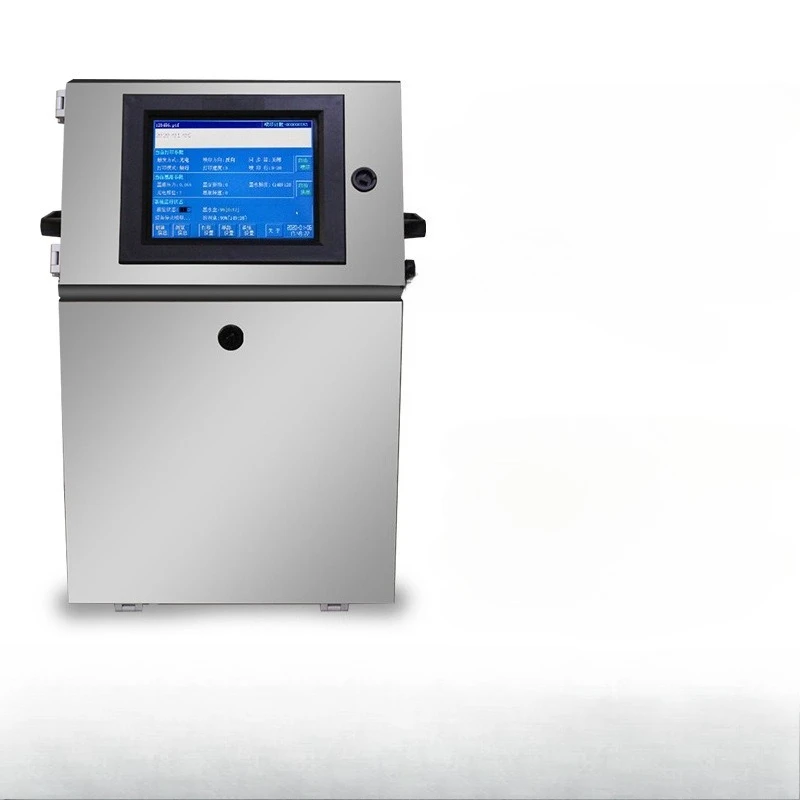 Small character automatic inkjet printer production date shelf life batch number QR code assembly line dot matrix computer