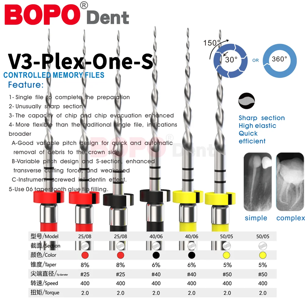 25mm Dental Reciprocating Blue Heat Files R25 Reciprocation Endo NITI File Dental Only One Files Dentistry Endodontic Instrument