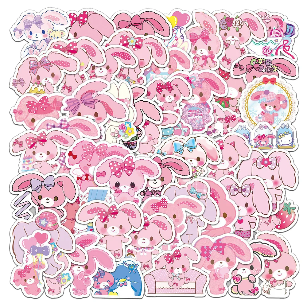 

10/30/50pcs Bonbonribbon Sanrio Anime Stickers for Laptop Scrapbooking Suitcase Waterproof Kids Cartoon Decoration Sticker Packs