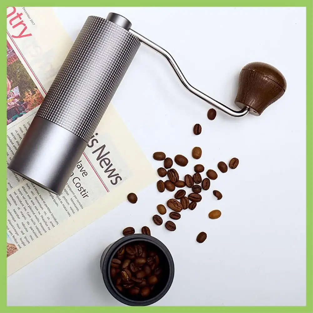 

Manual Coffee Grinder Hand Adjustable Steel Core Burr For Kitchen Portable Hand Espresso Coffee Milling Tool
