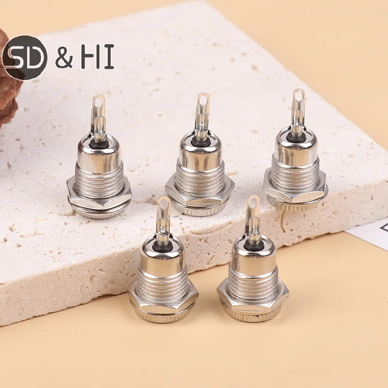 5Pcs/Set DC099 5.5 X 2.1MM DC Power Jack Socket Female Panel Mount Connector Metal Terminal Connector Plug Adapter