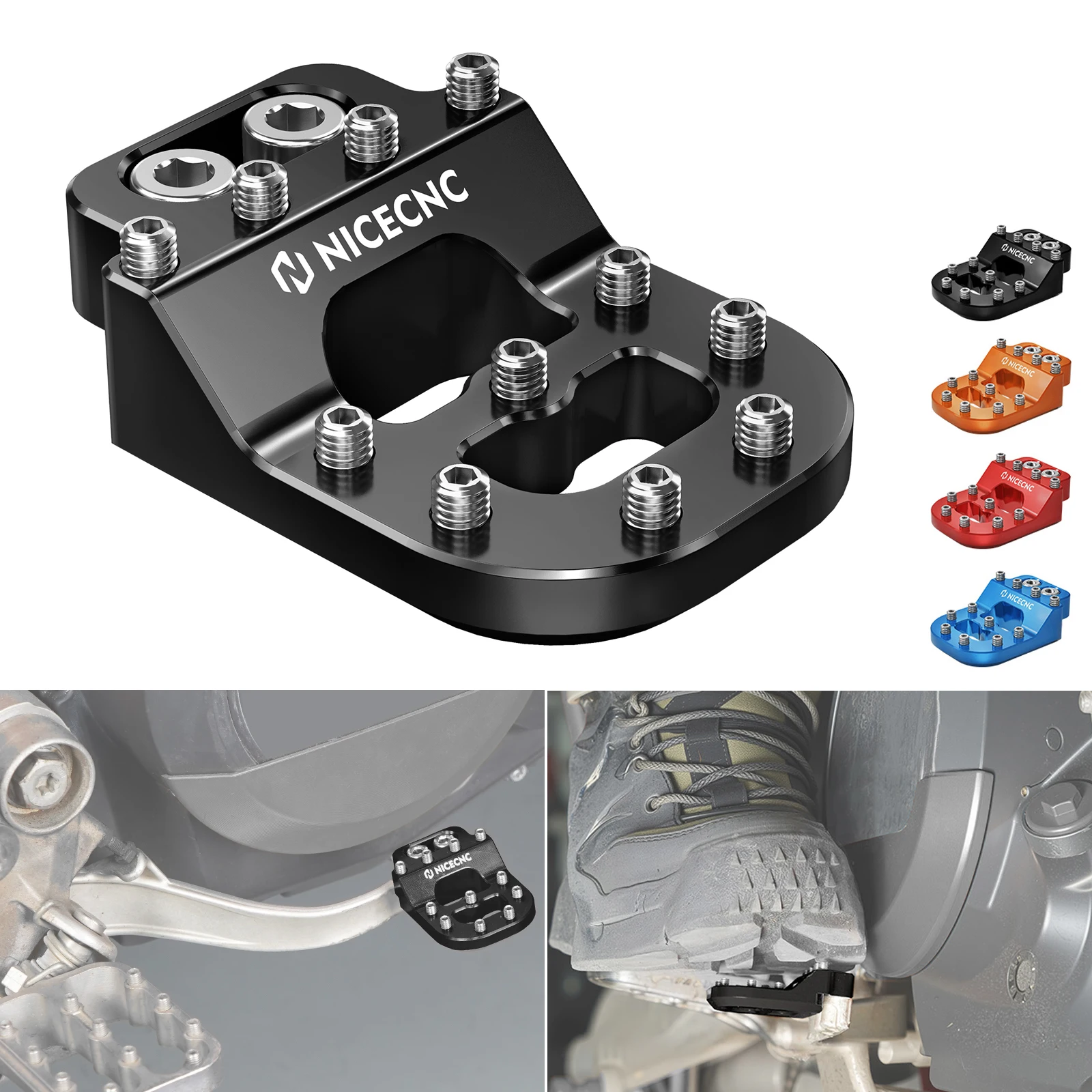 

For KTM 2021-2024 390 Adventure/R Dual Control Brake Pedal Step Tip for Husqvarna 701 SM 701 Enduro 701 Supermoto 2016-2024