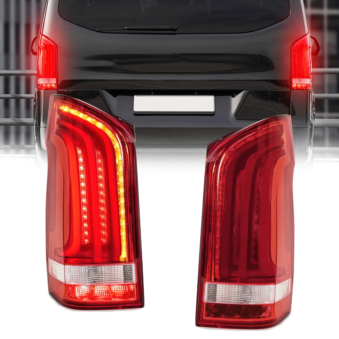 

STLFA4478200664LED Tail Lamp For Benz Vito W447V-Class V220D V250 2014 2015-2020Rear Brake Taillights Driving Turn Signal Light
