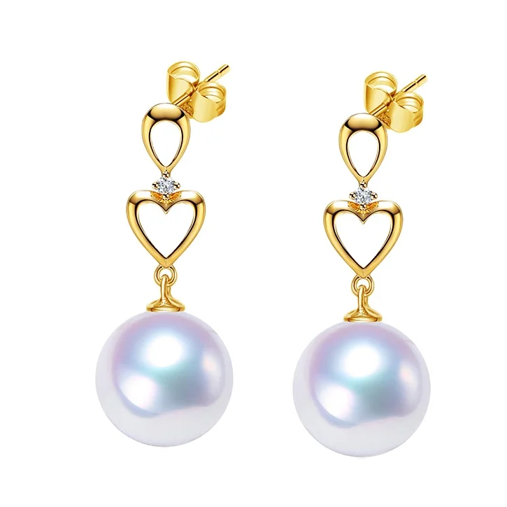 

18k Gold Minimalist Jewelry Diamond Earrings Female Stud