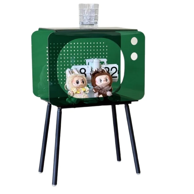 Bedroom acrylic creative bedside table, floor-to-ceiling light luxury art sofa edge