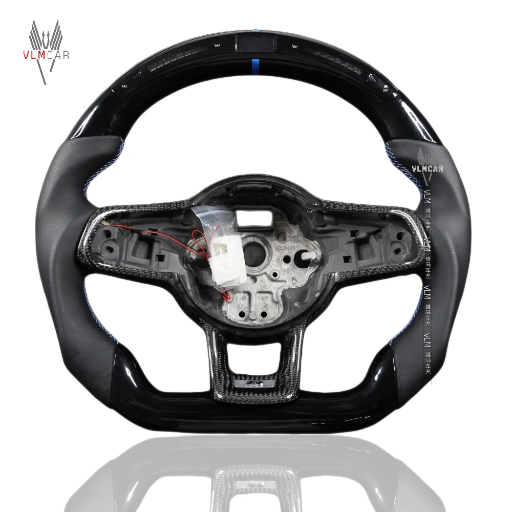 VLMCAR Private Custom Carbon Fiber Steering Wheel For VW Golf MK7 R MK7.5 GTI Volkswagen Car Accessories Led Display Spare Parts