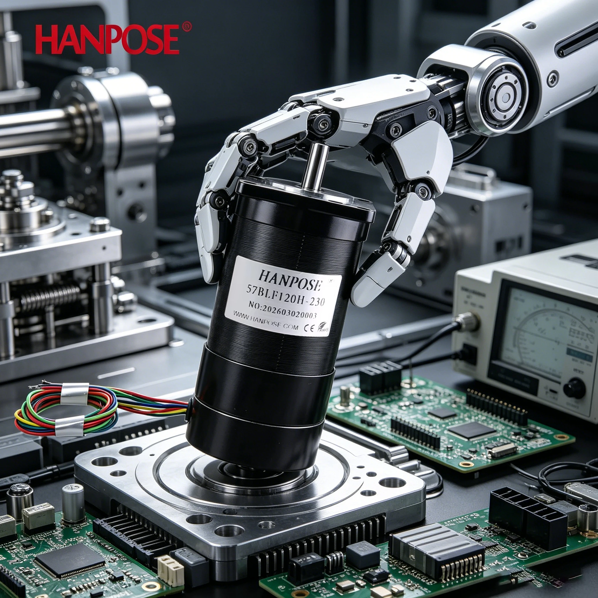 Series Brushless DC 57BLF120H-230 Motor Kit: 60W/100W/120W/180W Hall-Effect DC High-Speed 24V Motors