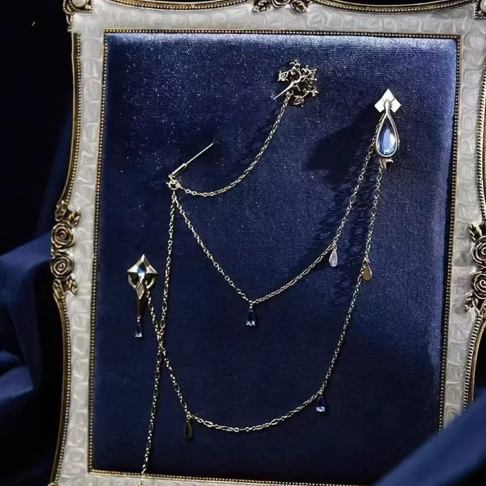 لعبة Genshin Impact Furina تأثيري شارة دبابيس معدنية زي التلبيب دبابيس الزركون الديكور للجنسين الدعائم الطرف #2