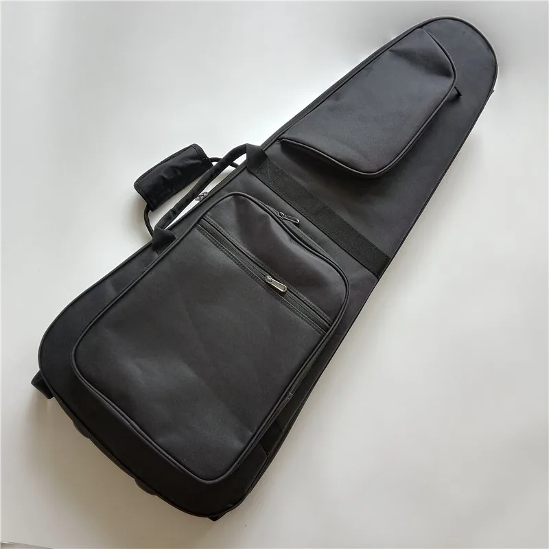 Black Electric Guitar Bag, Headless Guitar Backpack, Double Straps Bag, BJ-569