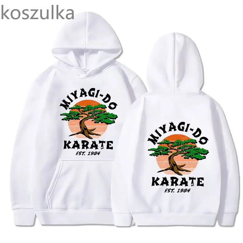 Classic Cartoon Cobra Kai Hoodie Miyagi Do Hoodies Winter Anime Sweatshirt Vintage Hight Street Oversize Harajuku Streetwewar