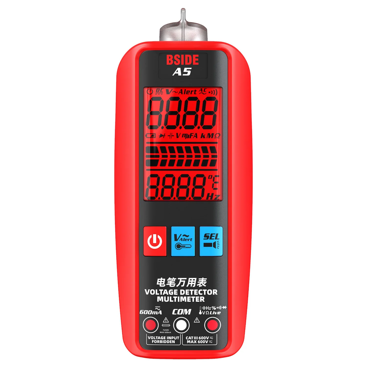 Professional Smart Digital Multimeter  Auto Range Multitester 6000 Counts True RMS NCV Live Wire Detector Capacitor Tester