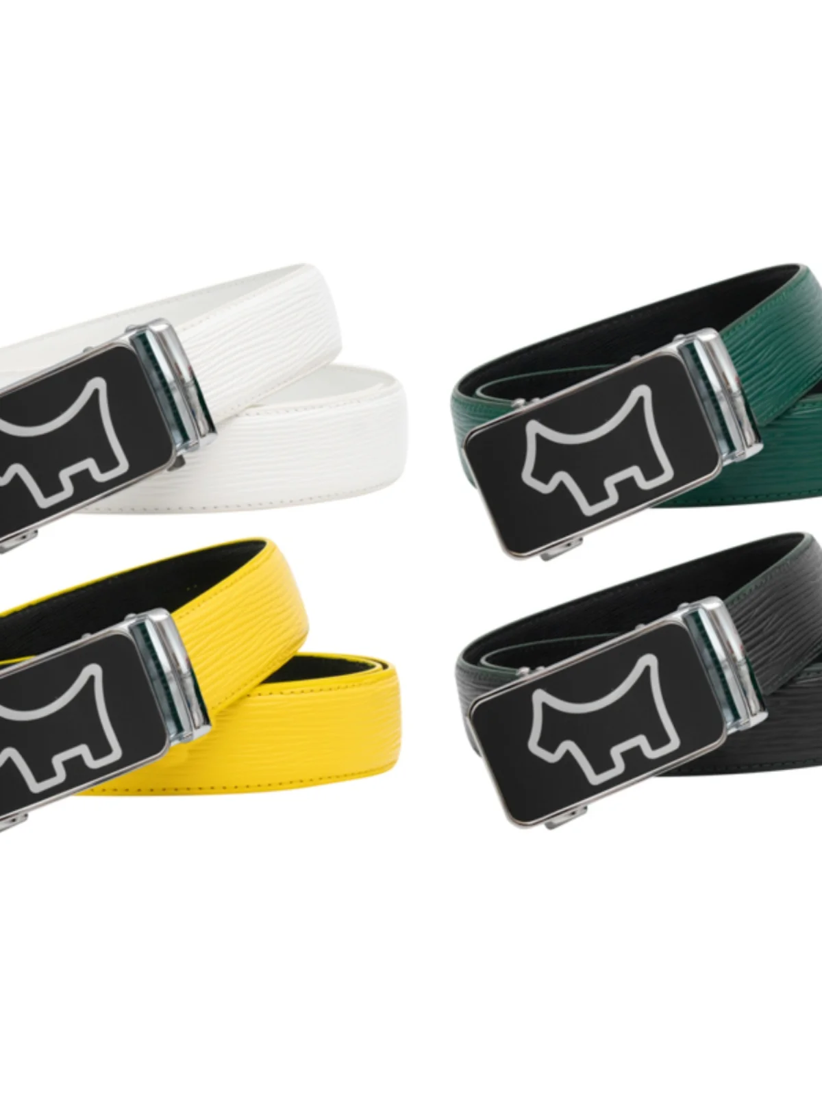 

2025 Golf Business Men's Belt Belt Metal Buckle Belt High-Quality PU Leather Soft Belt with Cargo Pants Jeans