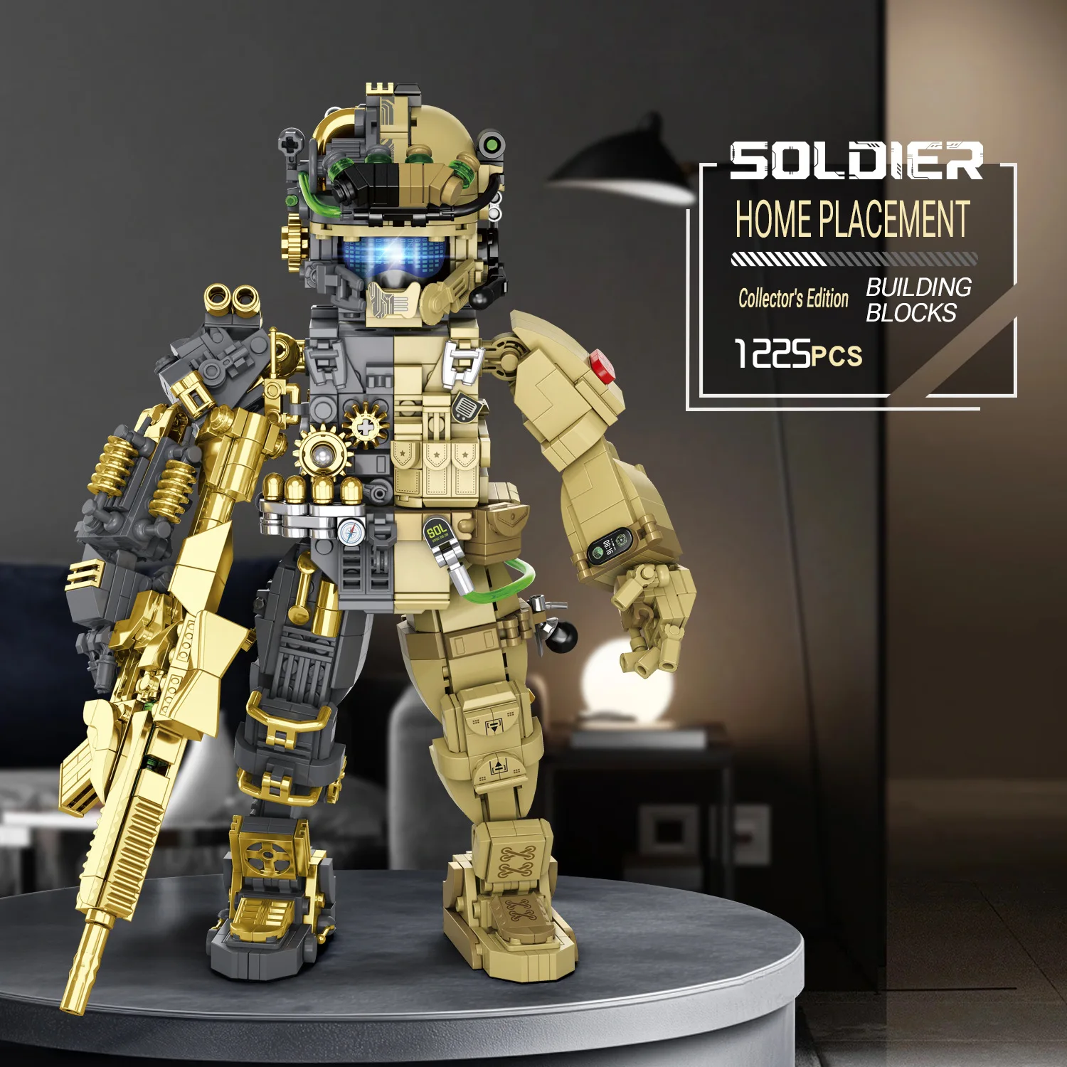 

Mechanical Semi-Disassembled Mech-Man MOC Building Blocks Movie Series Boys Assembly Robot Ornament Model Toys Bricks Adult Gift