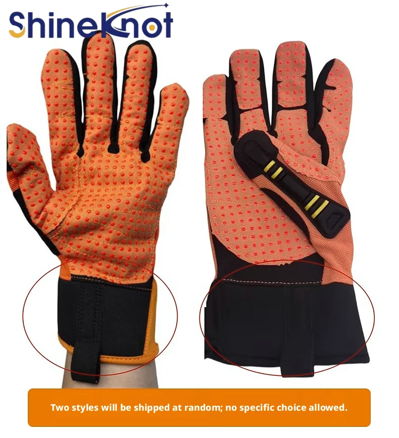 SHINEKNOT Tpr Anti Smashing Mechanical Gloves Anti-Collision Anti Slip Shockproof And Stab Resistant Labor Protection Gloves﻿