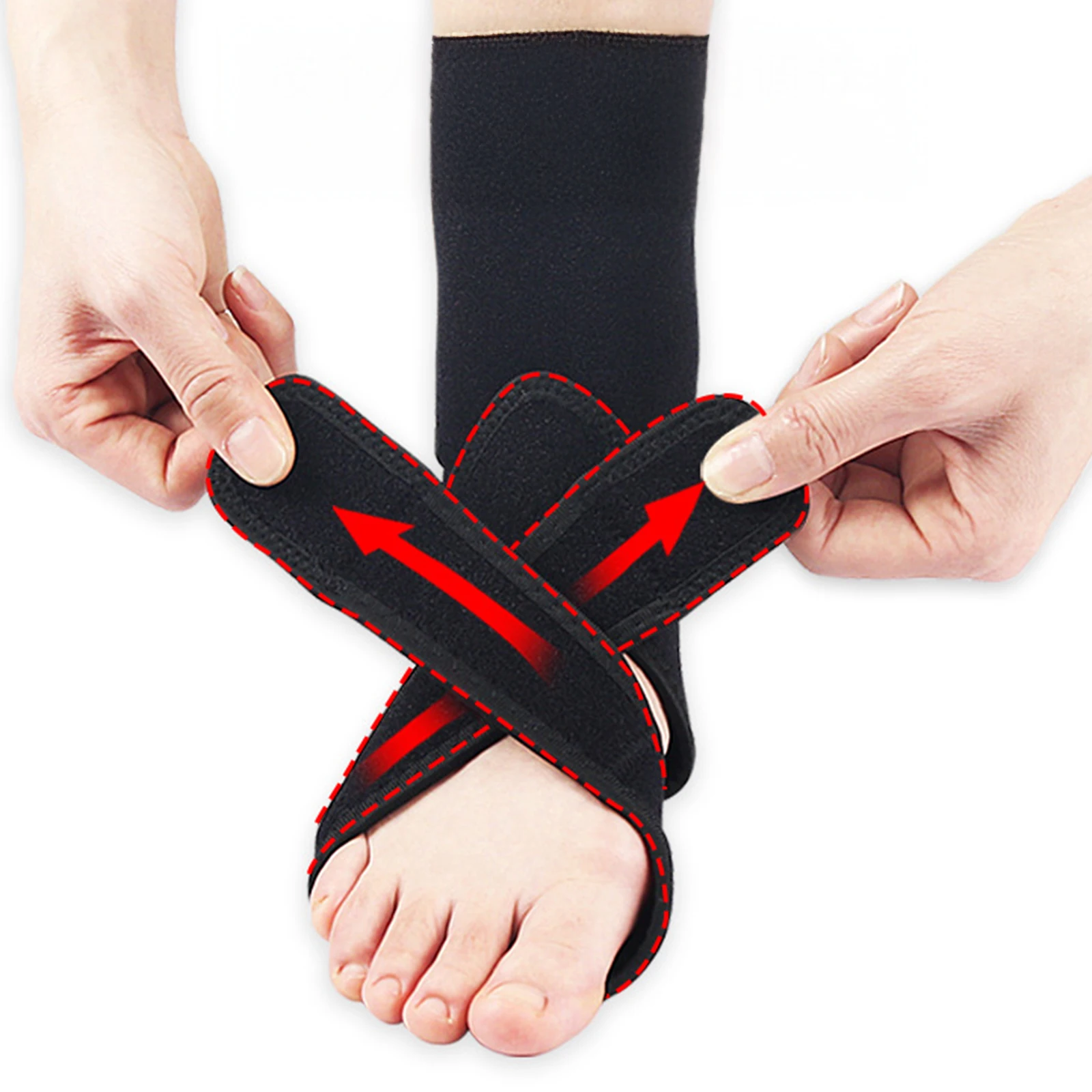 

1/2pcs Ankle Stabilizer Support Brace Adjustable Stirrup Ankle Support Splint Plantar Fasciitis Protector for Ankle Support