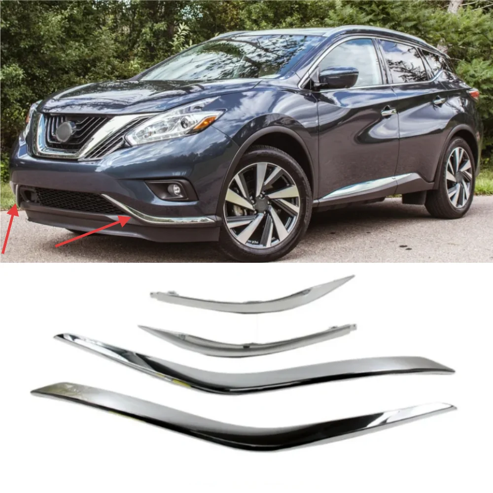 

For Nissan Murano 2015-2019 car front and rear bumper electroplating decorative bright strip OE: 62074-5BC2A 62075-5BC2A