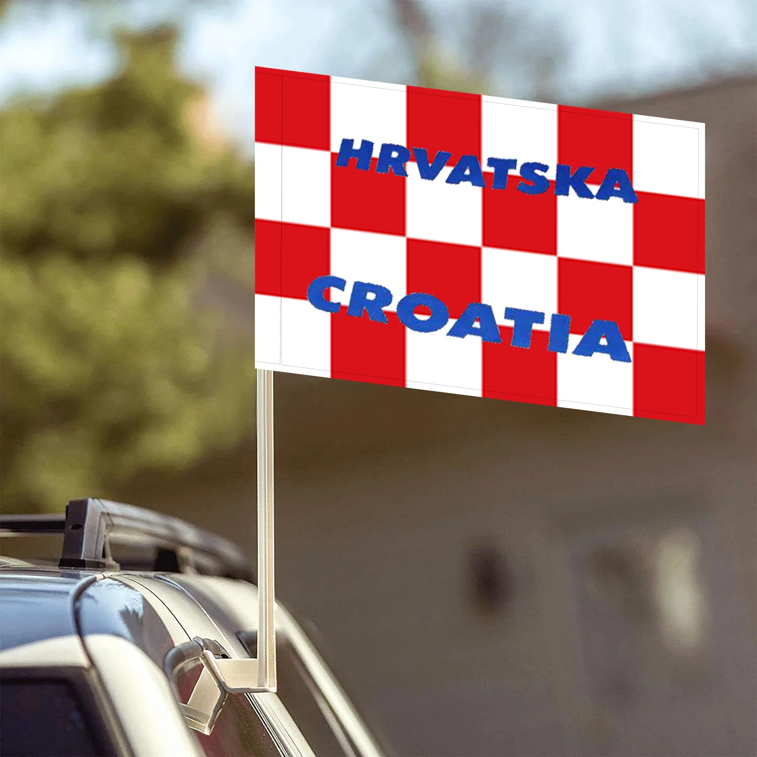 Flagnshow 100% Polyester Croatia Car Flags